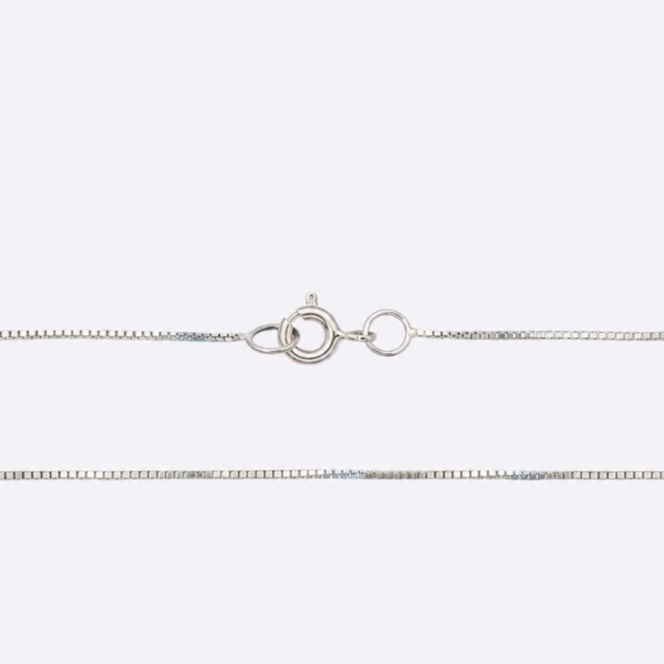 0,6 mm Venezianerkette aus 960 Argentium Silber
